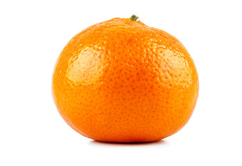Fresh and ripe mandarin on a white background (photos from a different angle in the portfolio)