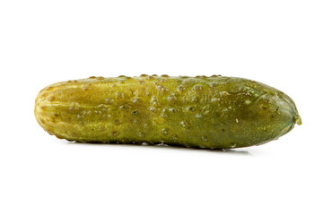 Salmon cucumber on a white background