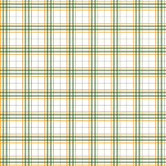 Tartan seamless green and white pattern.Texture for plaid, tablecloths, clothes, shirts, dresses, paper, bedding, blankets, quilts and other textile products. Vector illustration EPS 10