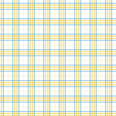 Tartan seamless yellow and white pattern.Texture for plaid, tablecloths, clothes, shirts, dresses, paper, bedding, blankets, quilts and other textile products. Vector illustration EPS 10