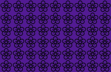 Naklejka na ściany i meble Flower Pattern with Blue Background. Petals Design spread over clear background. Use Articles, Printing, Illustration, background, website, businesses, presentations, Product Promotions.