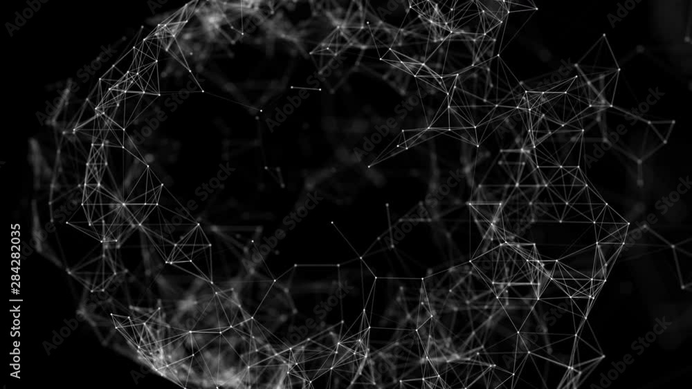 Poster sphere, globe and space in the form of a plexus. plexus fantasy abstract technology.