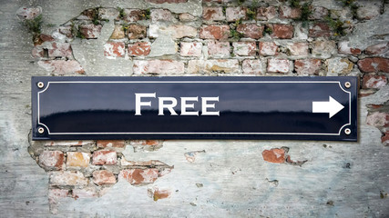 Street Sign to Free