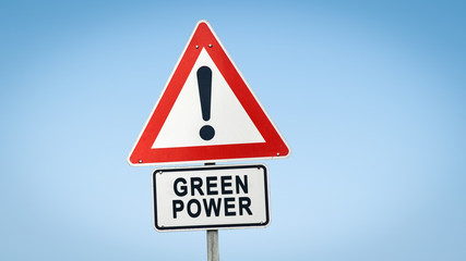 Street Sign to Green Power