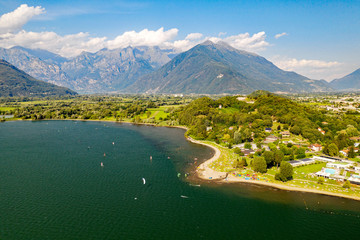 Lago di Como (IT) - Lido di Colico - vista aerea