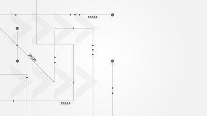 Abstract geometric connect lines and dots.Simple technology graphic background.Illustration Vector design Network and Connection concept.