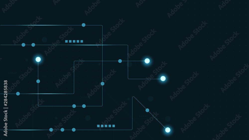 Poster Abstract geometric connect lines and dots.Simple technology graphic background.Illustration Vector design Network and Connection concept.