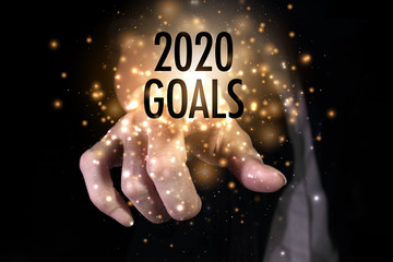 Hand with goals 2020.