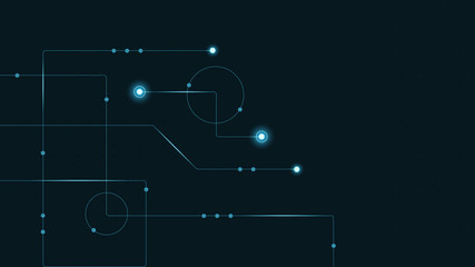 Fototapeta premium Abstract geometric connect lines and dots.Simple technology graphic background.Illustration Vector design Network and Connection concept.