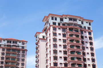 A typical house in Malaysia. facade of a building