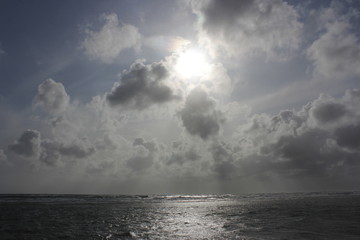 clouds over the sea