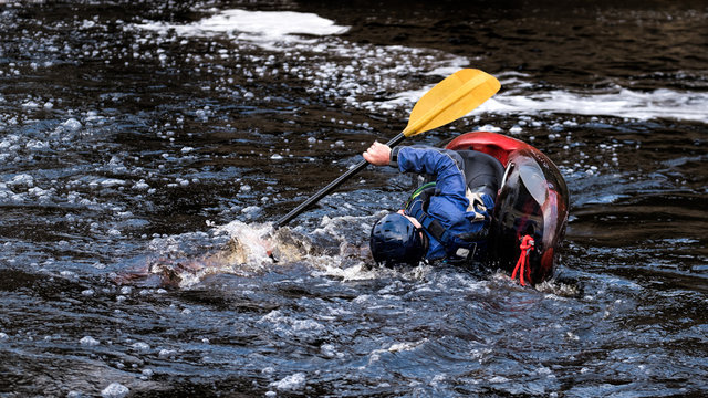 Kayaking on the River Brora