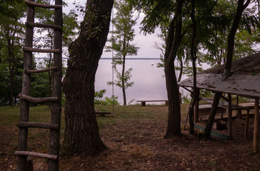 Resting place on the lake