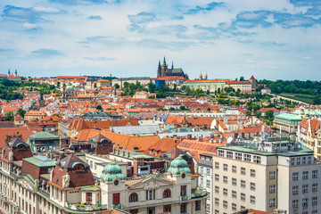 Obraz premium The Prague Castle complex in Czech Republic.