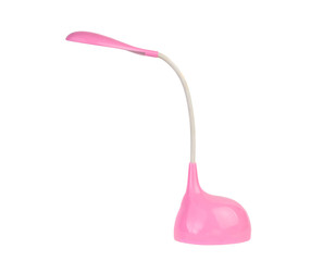 isolated pink LED desk lamp