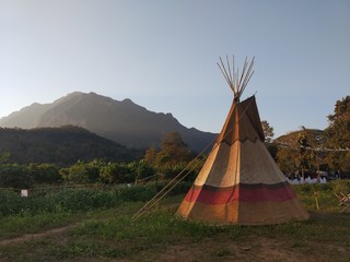 tent in desert