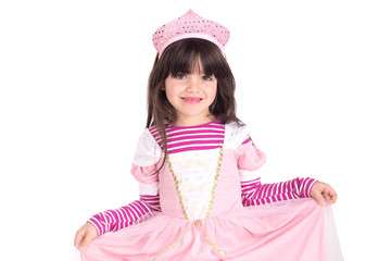 little girl posing on halloween