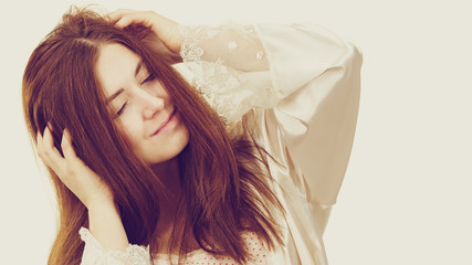 Fototapeta premium Girl with no makeup