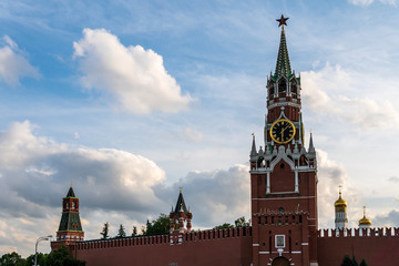 Fototapeta na wymiar Spasskaya Tower, Red Square, Moscow