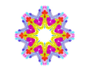 Abstract color shape