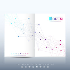 Modern Health care cover template design for a report and medical brochure design, flyer, leaflets for printing presentation. Healthcare cover template science design vector illustration.