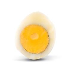 boiled egg isolated on white background cutout