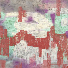 Aged street wall background, texture. concrete background with abstract paint texture. Background of old damaged and peeled cement wall