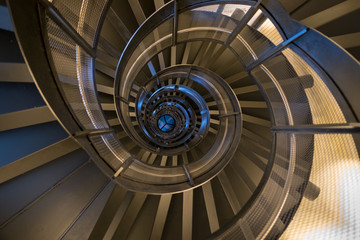 Staircase in spiral pattern