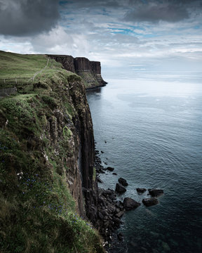 Dramatic coastline of Isle of Skye.
