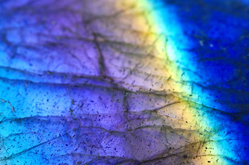 Macro detail labradorite