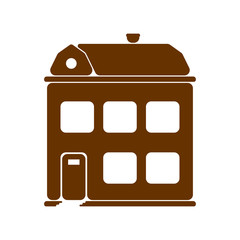 Family house icon. home sign. vector illustration