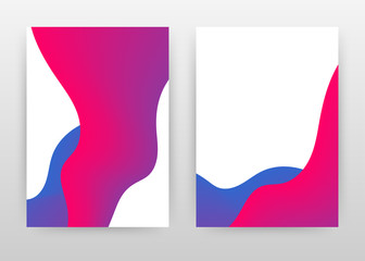 Red blue isolated waves design for annual report, brochure, flyer, poster. Abstract waves background vector illustration for flyer, leaflet, poster. Business abstract A4 brochure template.