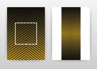 Yellow black seamless texture design for annual report, brochure, flyer, poster. Yellow black seamless background vector illustration for flyer, leaflet, poster. Business abstract A4 brochure template