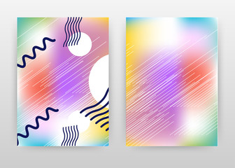 Colorful design for annual report, brochure, flyer, poster. Colorful abstract background vector illustration for flyer, leaflet, poster. Business abstract A4 brochure template.