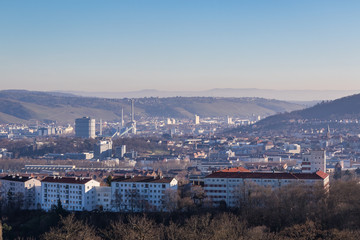 Aussicht vom Stuttgarter Killesbergturm Richtung Osten