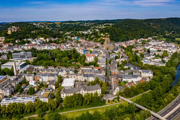 Fototapeta na wymiar Stadt Marburg aus der Luft
