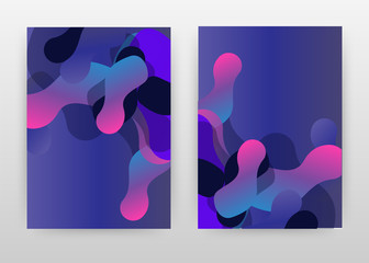 Pink blue purple elements design of annual report, brochure, flyer, poster. Abstract purple background vector illustration for flyer, leaflet, poster. Business abstract A4 brochure template.