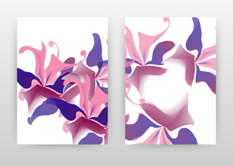 Purple pink concept abstract design of annual report, brochure, flyer, poster. Colorful concept white background vector illustration for flyer, leaflet, poster. Business A4 brochure template.