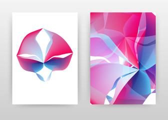 red blue concept on white abstract design of annual report, brochure, flyer, poster. colorful purple blue background vector illustration for flyer, leaflet, poster. Business A4 brochure template.