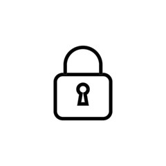 Lock icon Security vector isolated on background. Trendy Safe symbol. Pixel perfect. illustration EPS 10. - Vector
