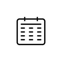 Calendar icon Reminder vector isolated on background. Trendy sweet symbol. Pixel perfect. illustration EPS 10. - Vector