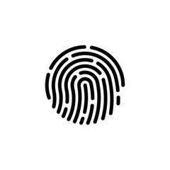 Touch id icon Finger vector isolated on background. Trendy Security symbol. Pixel perfect. illustration EPS 10. - Vector