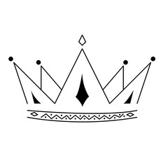 Crown. Illustration. Beautiful crown on a clean background
