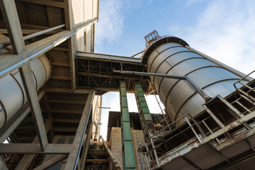 Urban exploration in an abandoned cement factory
