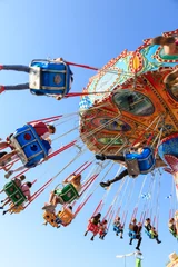 Fotobehang carrousel op het Oktoberfest in München © Johannes