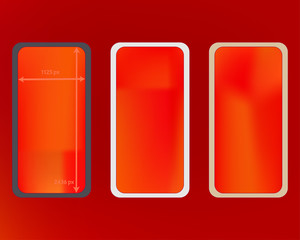 Mesh, red colored phone backgrounds kit.