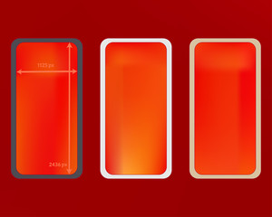 Mesh, red colored phone backgrounds kit.
