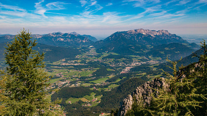 Beautiful alpine view at the famous Jenner summit near Berchtesgaden, Bavaria, Germany