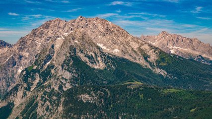 Fototapeta premium Beautiful alpine view at the famous Jenner summit near Berchtesgaden, Bavaria, Germany