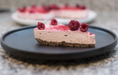Keto Raspberry Cheesecake